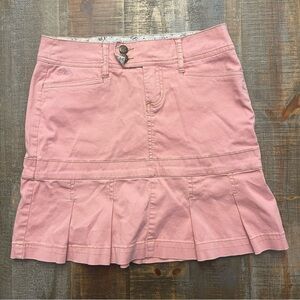 Plugg Pink Pleated Vintage Y2K 2000's Mini Skirt Size 3